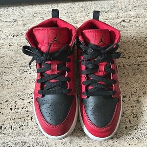 Nike Air Jordan’s Red/Black (Size 1.5)